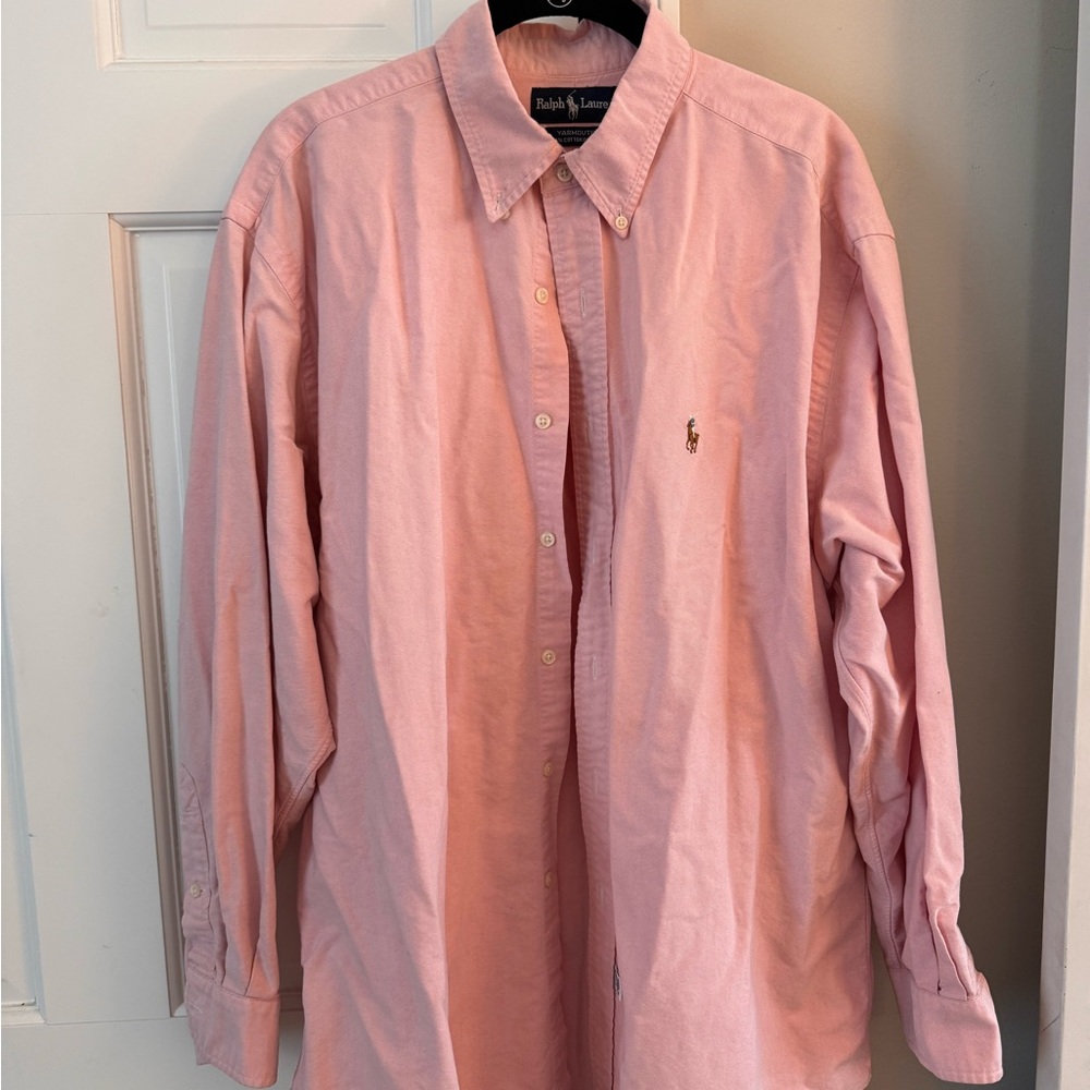Vintage Ralph Lauren Pink Casual Button Down Shirt